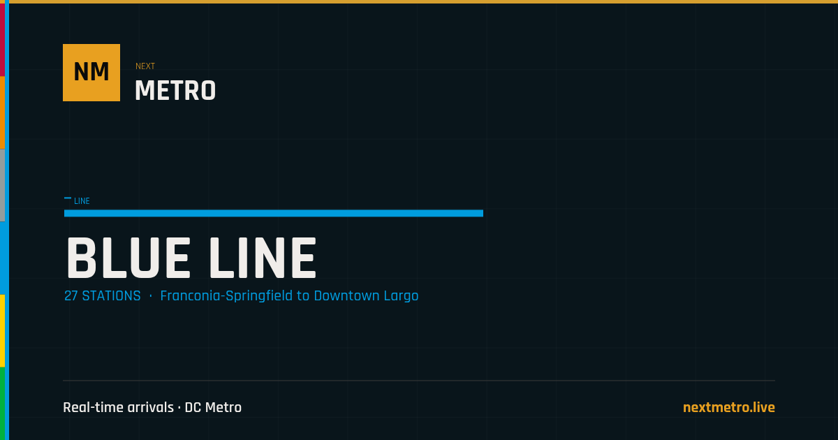 Blue Line: Stations, Status & Alerts | NextMetro
