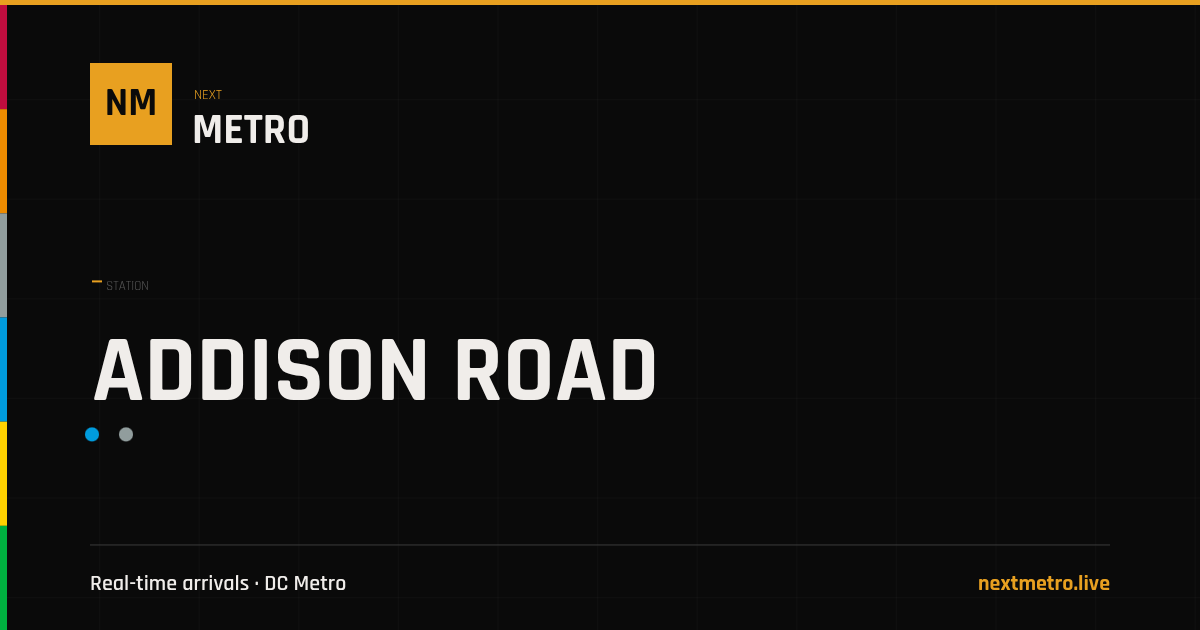 Addison Rd Addison Road: Next Arrivals & Fares | NextMetro